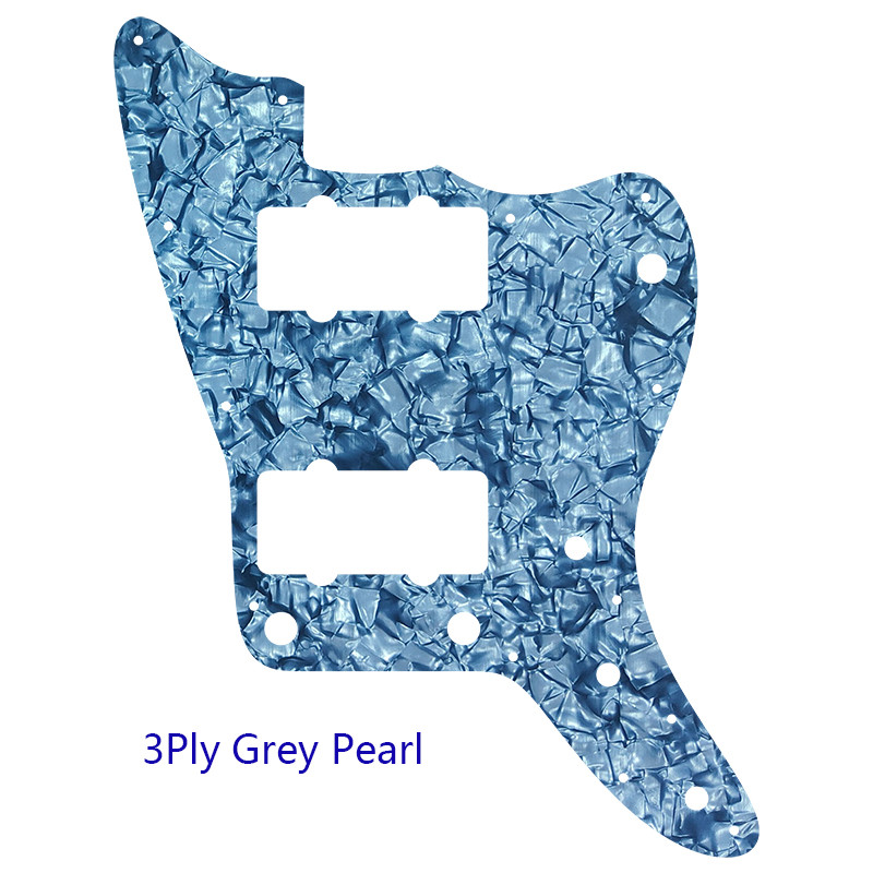 Pleroo Custom Guitar Parts  For US No Upper Controls Jazzmaster Style Guitar Pickguard Replacement