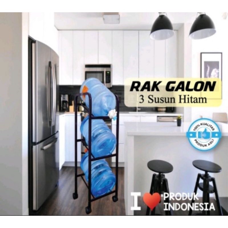 elyssiastore - Rak galon 3 susun/Rak galon besi 3susun/kuat murah dan ekonomis