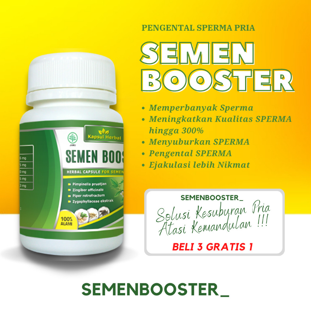 ( Terlaris) Obat Penyubur Sperma Pria Pengental Penambah Kental Memperbanyak Semen Booster Anti Ence