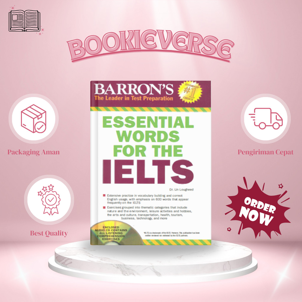 Buku Barron's The leader in Test Preparation : Essential Words For The Ielts