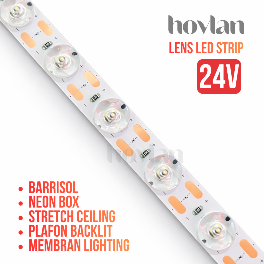 Led Strip Hovlan 24v Lens Diffuse Difus Plafon Kain Membran PVC Neon Box Backlit Barrisol Plafon Str