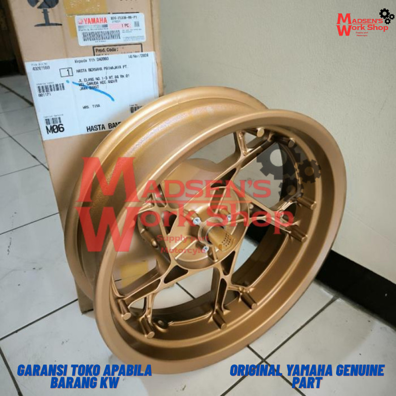 Pelek Velg Vleg Racing Belakang Xmax 250 Xmax250 Gold B74-F5338-00-P1 Original 2021-2024