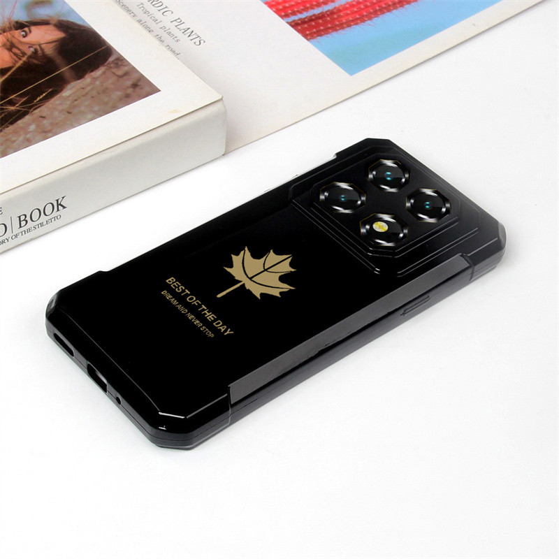 For Oukitel WP 60 Phone Case Soft Shockproof Camera Protection Maple Leaf Shape for Oukitel WP60 Cov