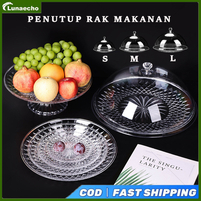 Tudung Saji Plastik Transparan Tempat Kue Bolu – Penutup Makanan Serbaguna Rak Kue Tumpeng – Wadah B