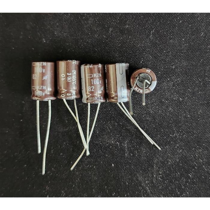 Elco Kapasitor 82uf 100v KZN - Harga per 1 pcs