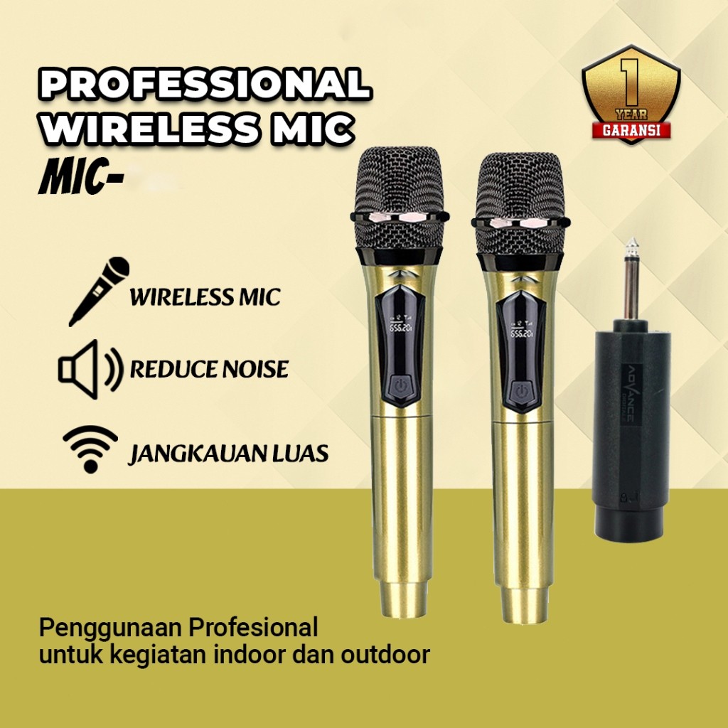 Double Digital Wireless Mic Microphone/Mikrofon Bluetooth Profesional  Mic Wireless Bluetooth Microp
