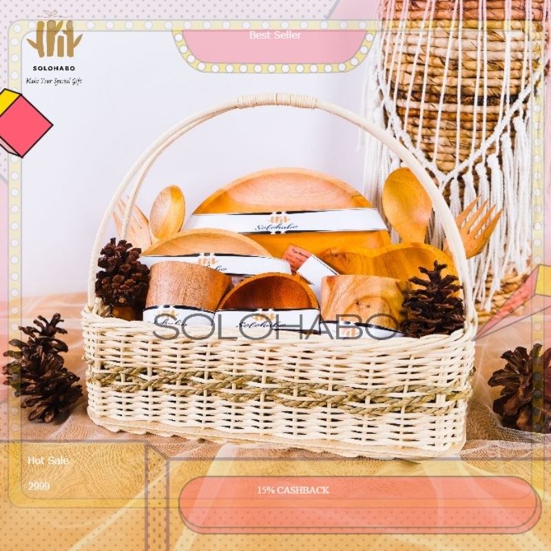 Hantaran Pernikahan/Seserahan/Hantaran Seserahan Pernikahan/Alat Makan/Kado/Rotan/Paket Seserahan Pe