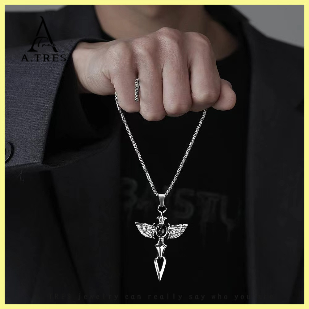 Kalung Salib Liontin Kalung Kalung Emas Wanita Kalung Titanium Kupu Kupu Perhiasan Wanita Kalung Tit