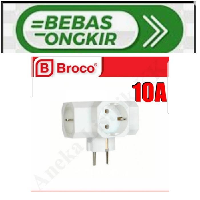 ZonaElektrik BROCO T ARDE STEKER TEE CABANG 3 Arah 13830 KUNINGAN asli 16A - NO BubbleWrap