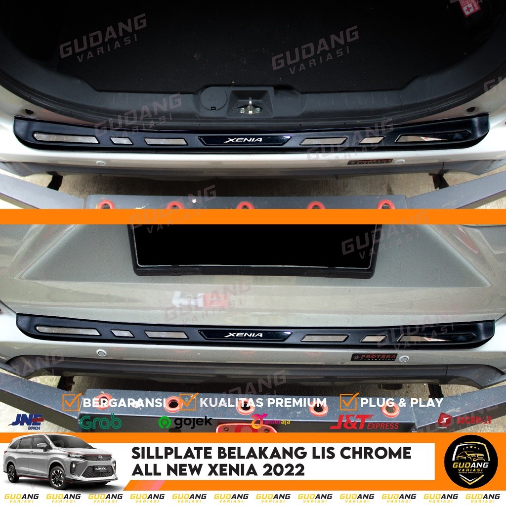 Sillplate Belakang All New Xenia 2022 Lis Chrome