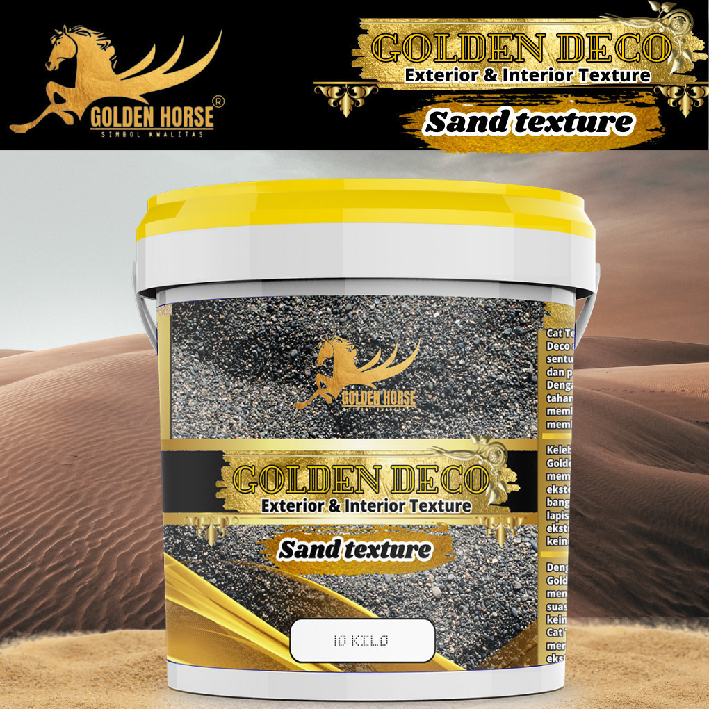 Cat Dinding Sand Texture Golden Deco 10 kg - Golden Horse