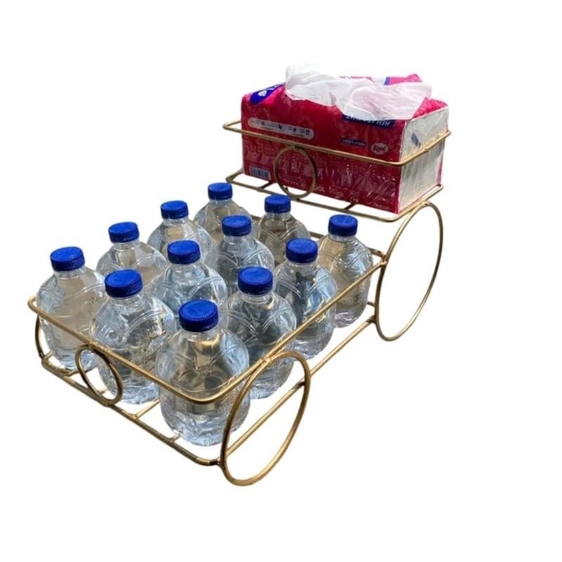 rak tisu dan Aqua Botol Minuman Minimalis