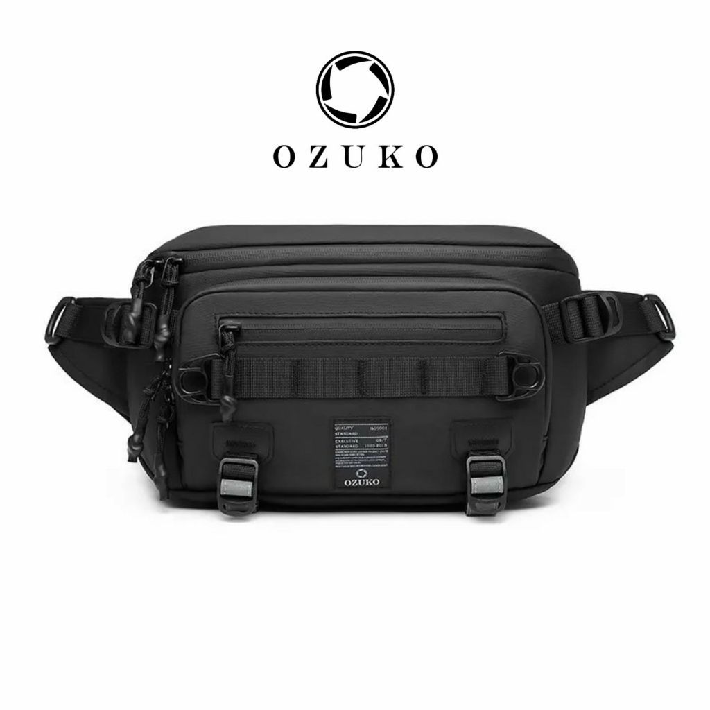 OZUKO Waistbag #9655 - Tas Pinggang Pria