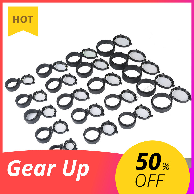 30-64 mm Transparent Rifle Scope Quick Flip Spring Up Open Lens Cover Cap Eye Protect Objective Lens
