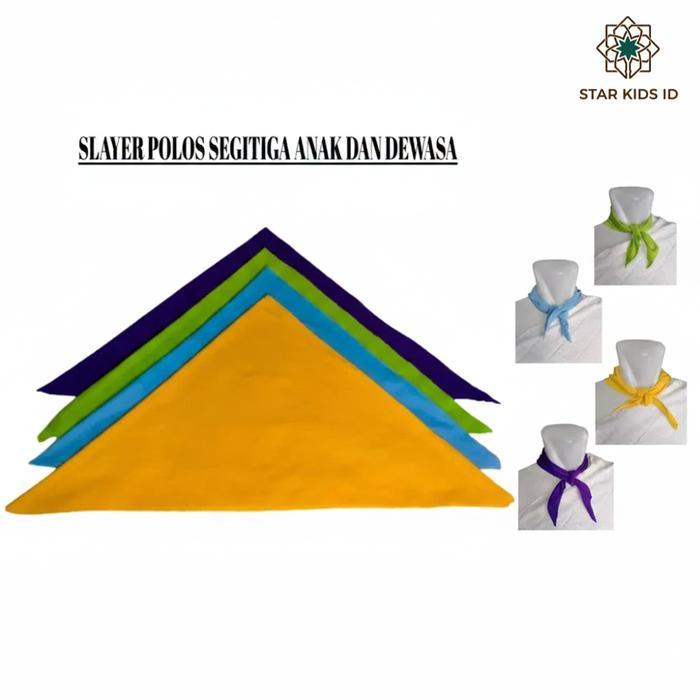 SYAL WARNA SLAYER POLOS SYAL SEGITIGA BANDANA IKET SLAYER WARNA - Hijau