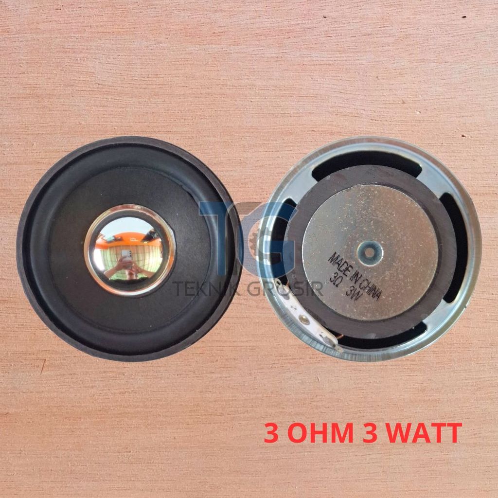 Speaker 2.5 Inch 3 Ohm 3 Watt Bulat Internal Cocok Untuk Mainan Intercom dan Audio Mini