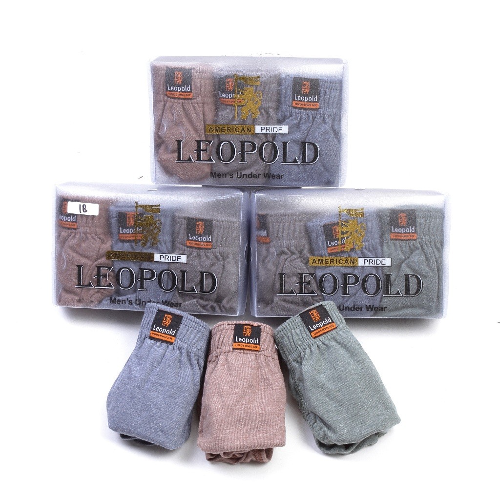 CD / Celana Dalam Pria merek Leopold 06 SATU BOX ISI 3 PCS