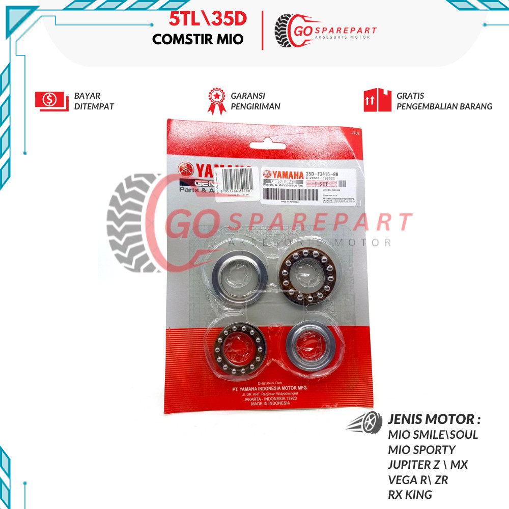5TL35D COMSTIR MOTOR YAMAHA MIO / BEARING KOMSTIR MOTOR MOTOR MIO SOUL / RACE KOMSTIR MOTOR JUPITER 