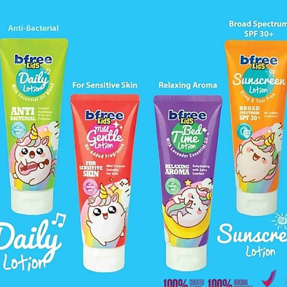 Bfree Kids Lotion 100 ml / Handbody Anak / Lotion Anak/Pelembab Kulit Anak/ Sunscren Anak
