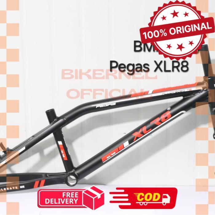 XLR8 Frame Set Sepeda BMX 20 inch PEGAS Alloy & Steel with Pivot VBrake XBrake / Disc Brake - Alloy 