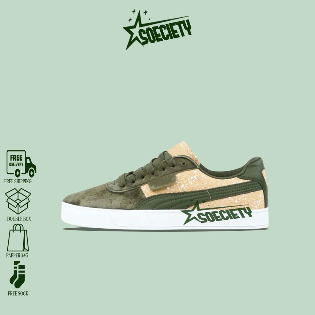 Sepatu Sneakers Puma G Vilas Olive Green BNIB Unisex