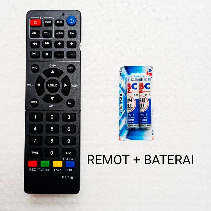 remote set top box polytron pdv 600t2 610t2 620t2 700t2 709t2 - REMOT+BATTERAI