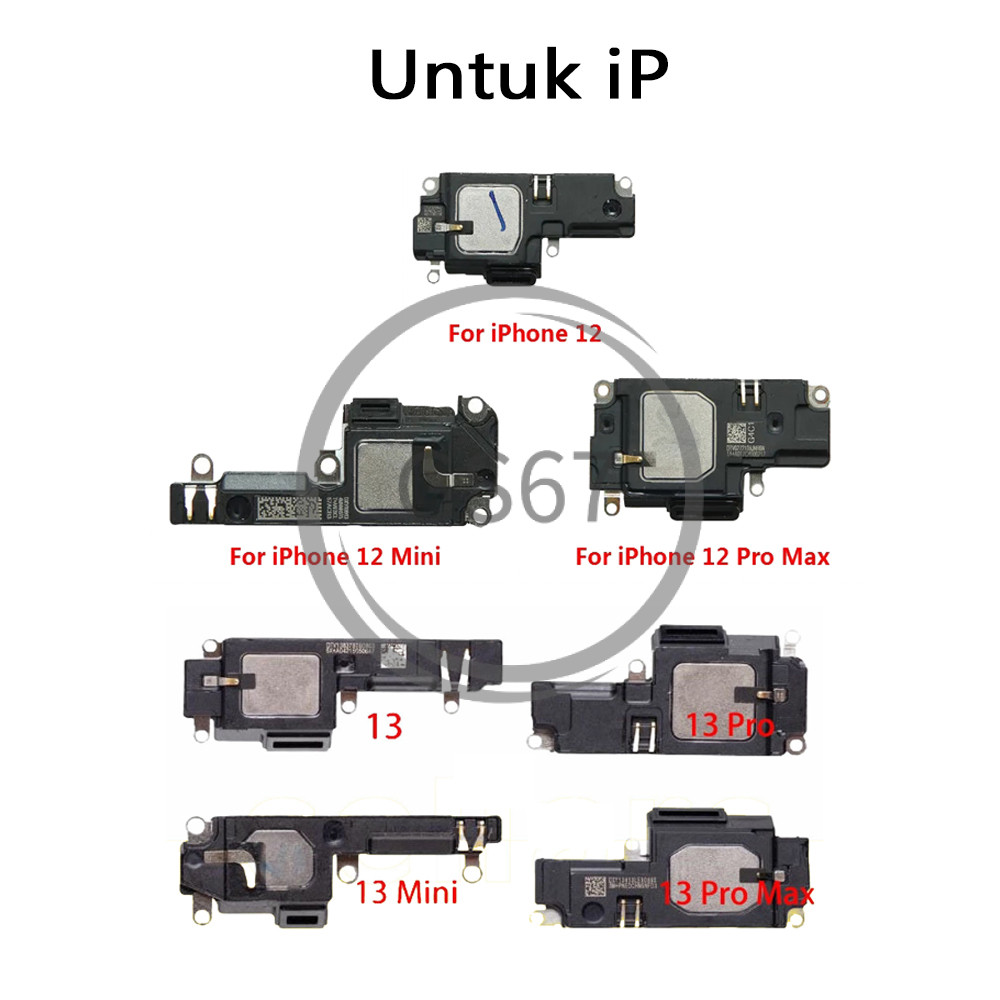 Speaker Ringing Beeper Untuk iP 12 13 mini Pro Max Assembly Parts Inner Replacement