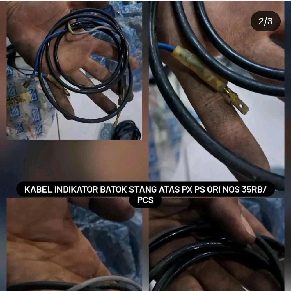 kabel indikator batok atas stang vespa px ps ori nos piaggio cakep