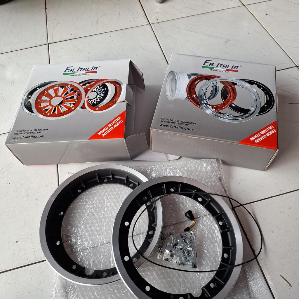 sepasang velg almunium fa italy tubles modular original baru