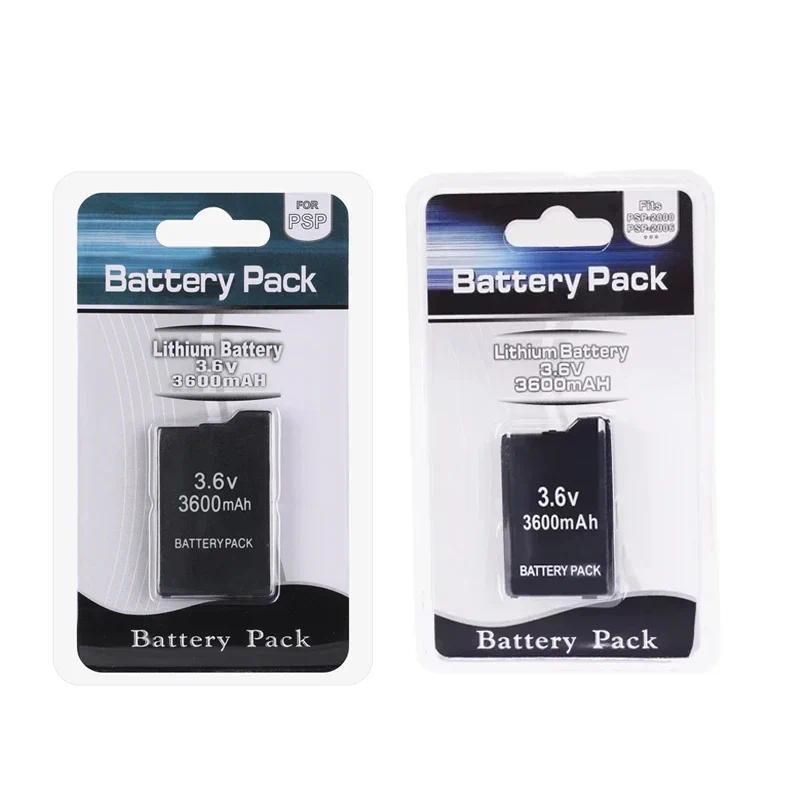 1PCS 3.6V 3600mAh Gamepad Lithium Rechargeable Battery for PSP1000 PSP-110 Console Replacement Batte