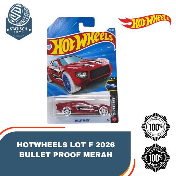 Hot Wheels Bullet Proof Merah Lot F 2026 Hotwheels