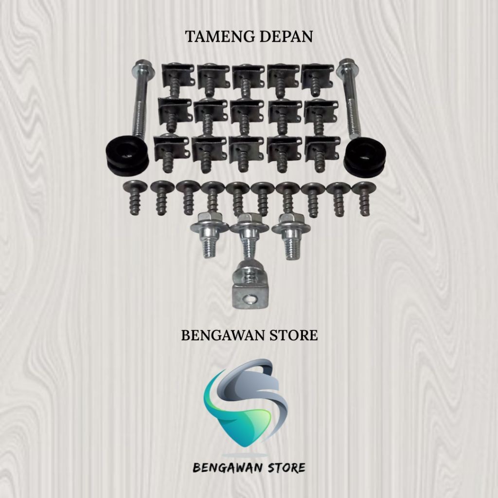 Baut Fullset Cover Bodi Body Tameng Depan Yamaha Xeon RC 125 FI Karbu Karburator