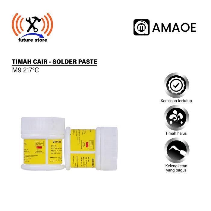 Amaoe M9/M10/M11/M13 Timah Pasta - M9 217°C - M10 183°C - M11 138°C - M13 190°C / Timah Cair / Jump 