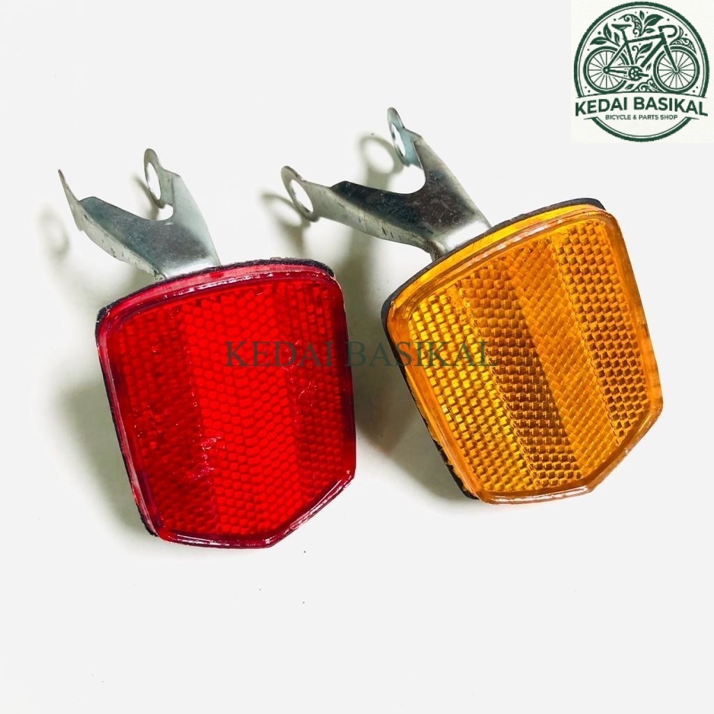 [KEDAI BASIKAL] Reflektor Mata Kucing / Lampu Stopan Sepeda Federal / BMX Segi Lima | Bicycle & Part