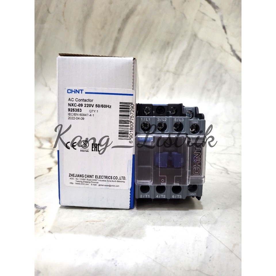 Kontaktor CHINT NXC09 Magnetic Contactor CHINT NXC-09 220V