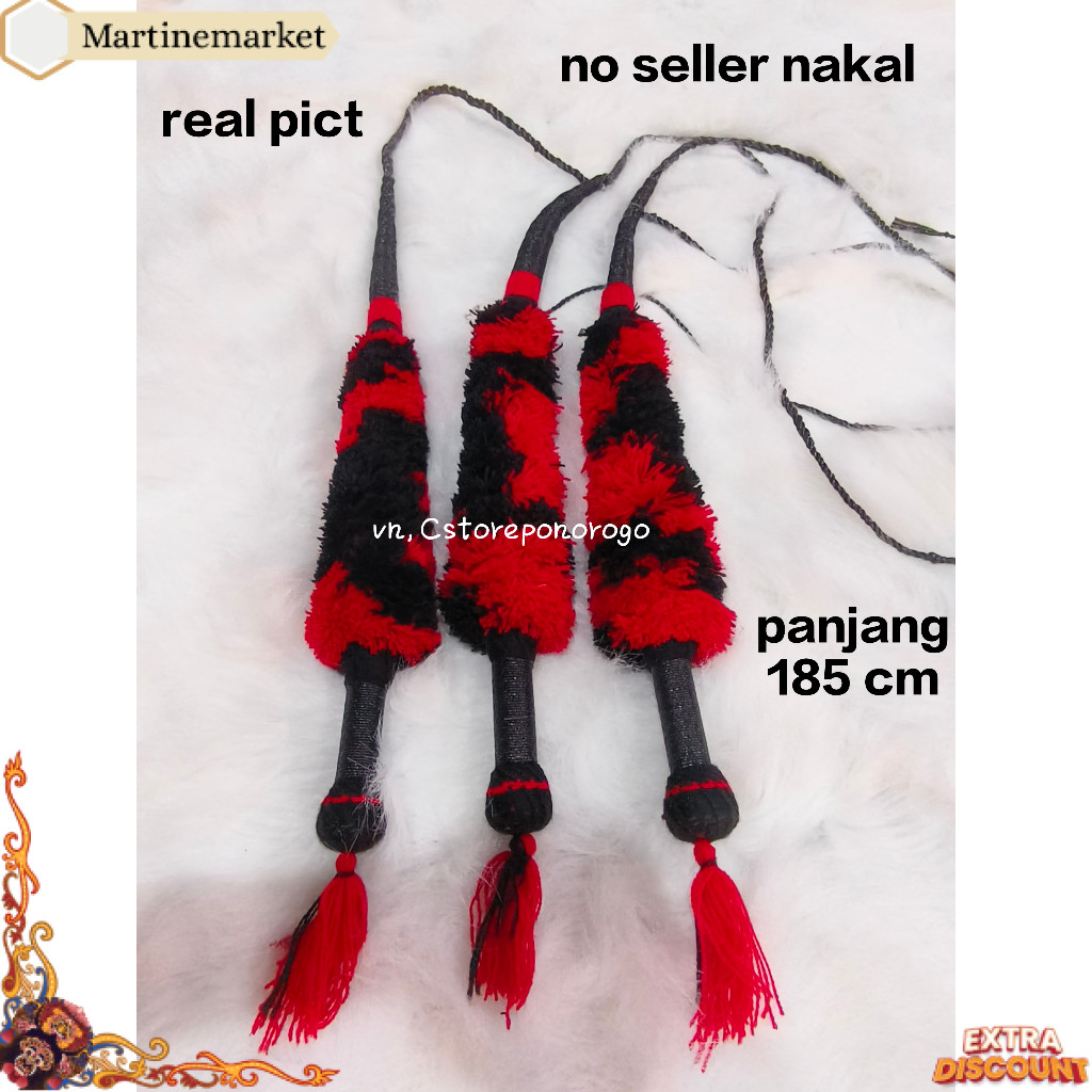 BEST PECUT BOPO ANAK 70RB / pecut / cemeti / cambuk / barongan / reog / devil / ganongan / topeng ga