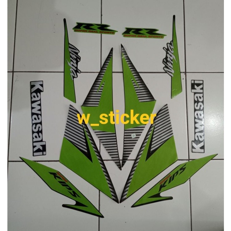 Striping stiker ninja Rr new 2014 hijau