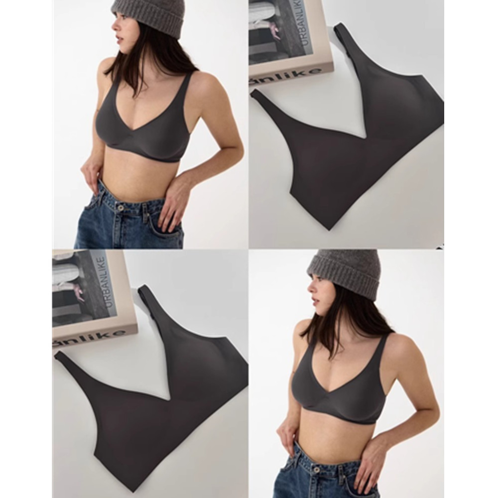 Bra tanpa kawat untuk payudara kecil, memberikan dukungan dan membentuk bentuk payudara.