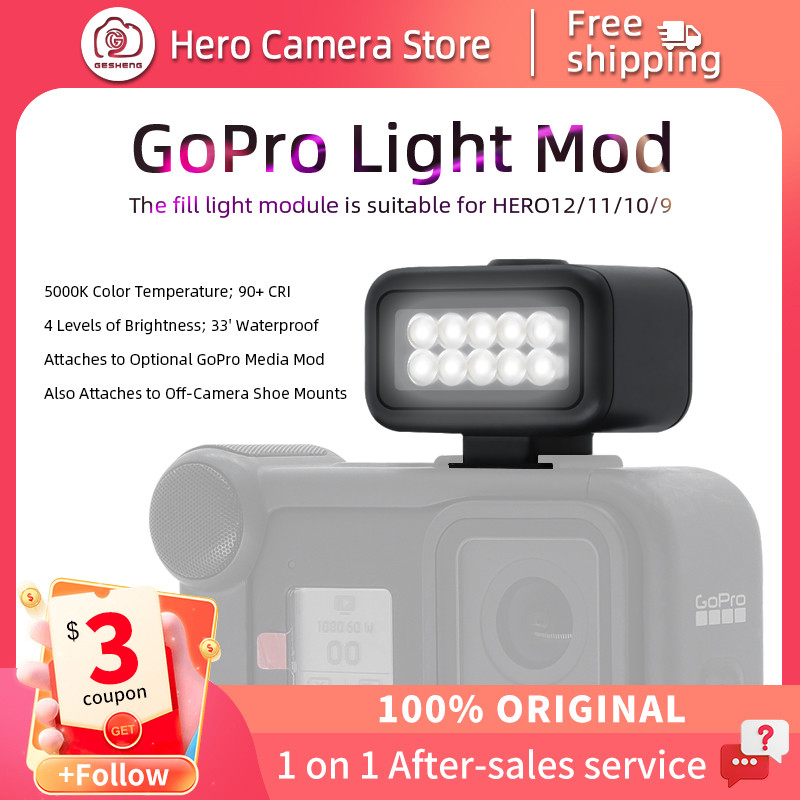 GoPro Light Mod for HERO12 13 Black HERO11 10 9 8 Black GoPro Mea Mod LED photographic lighting