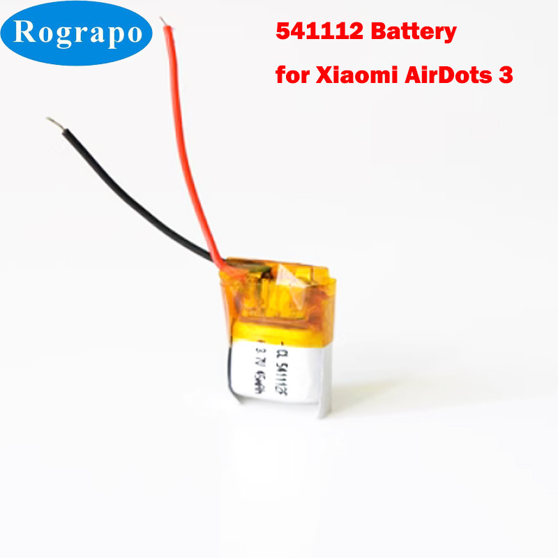 15pcs New 37V 45mAh LiPolymer Battery 541112 For Xiaomi Redmi AirDots 3 airdots3