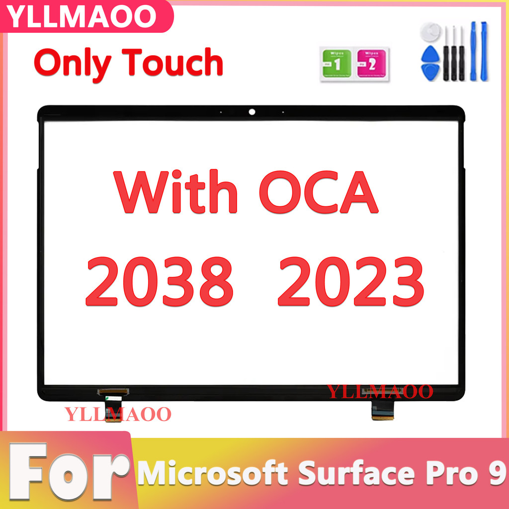 NEW Tou screen  With OCA  For Microsoft Surface Pro 9 2038 2023 Tou Screen For Surface Pro9 Front Gl