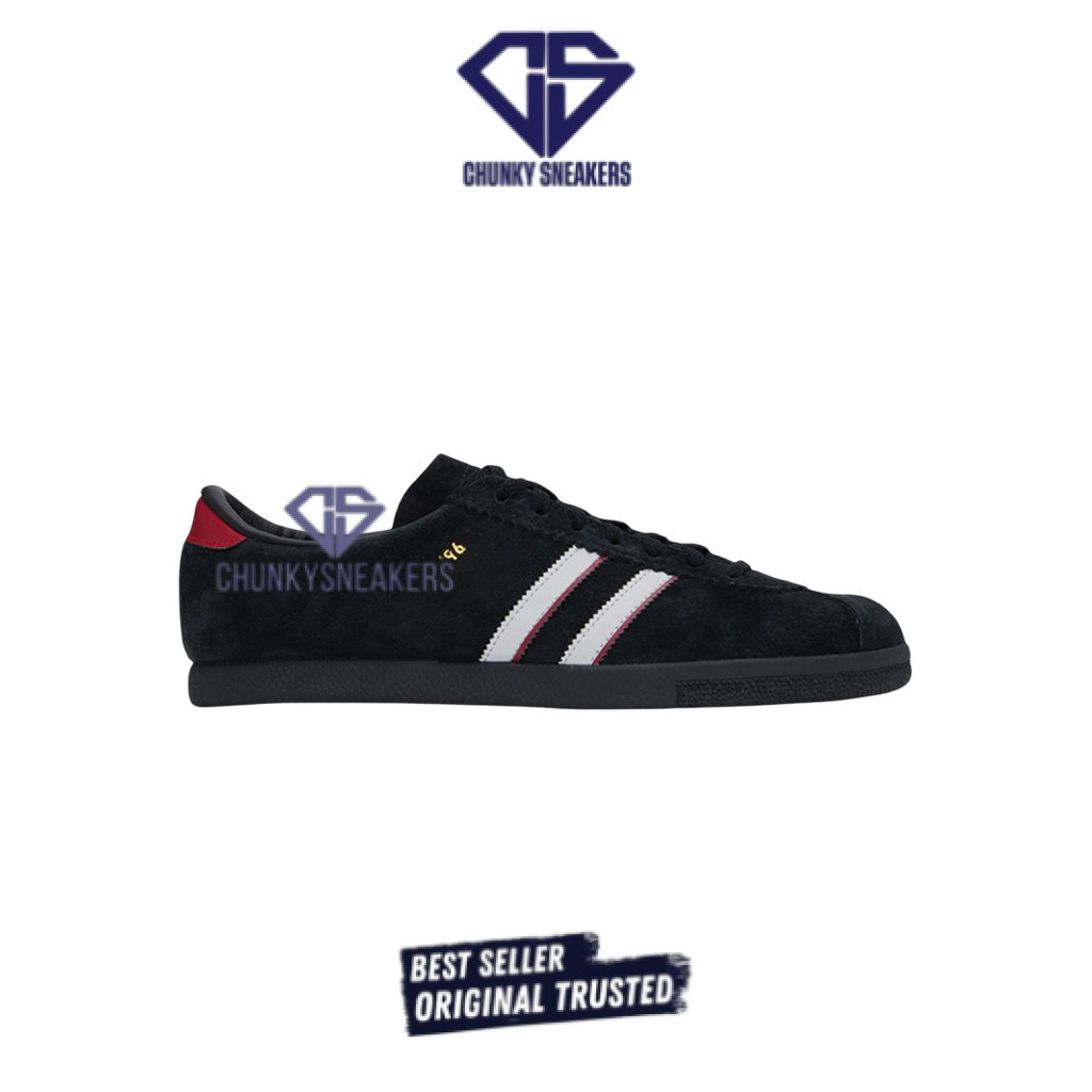 Sepatu Adidas City Series London ‘96 Core Black White Better Scarlet 100% Original BNIB