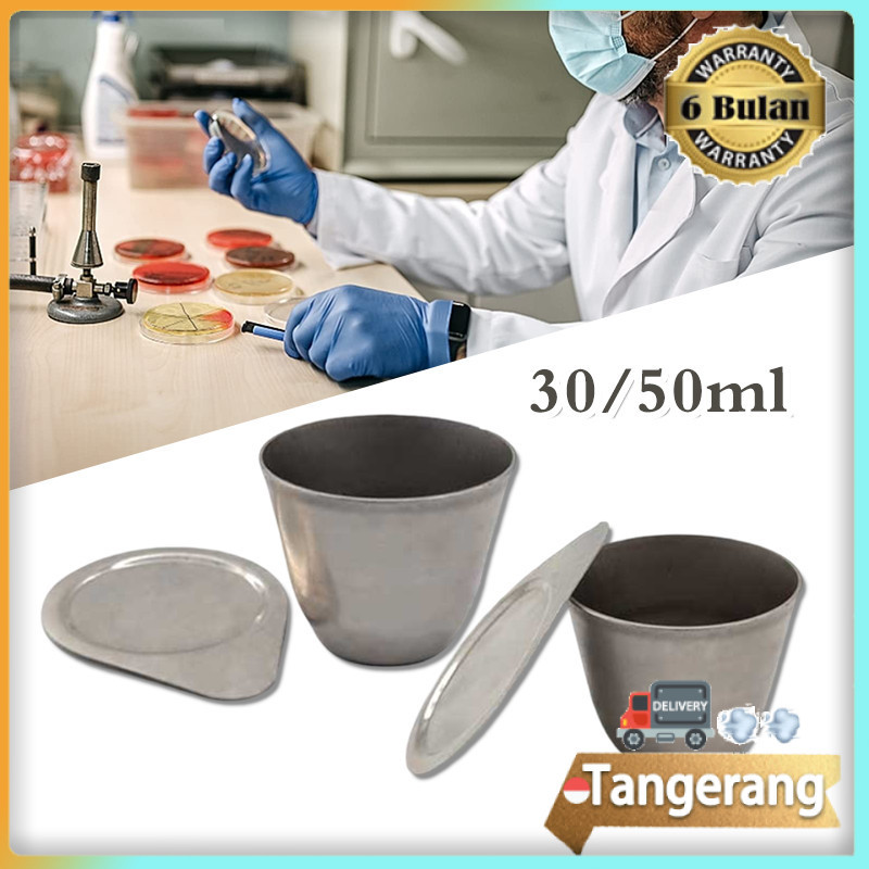 Nickel Crucible Crucible With Cover Laboratory Equipment 30ml 50ml