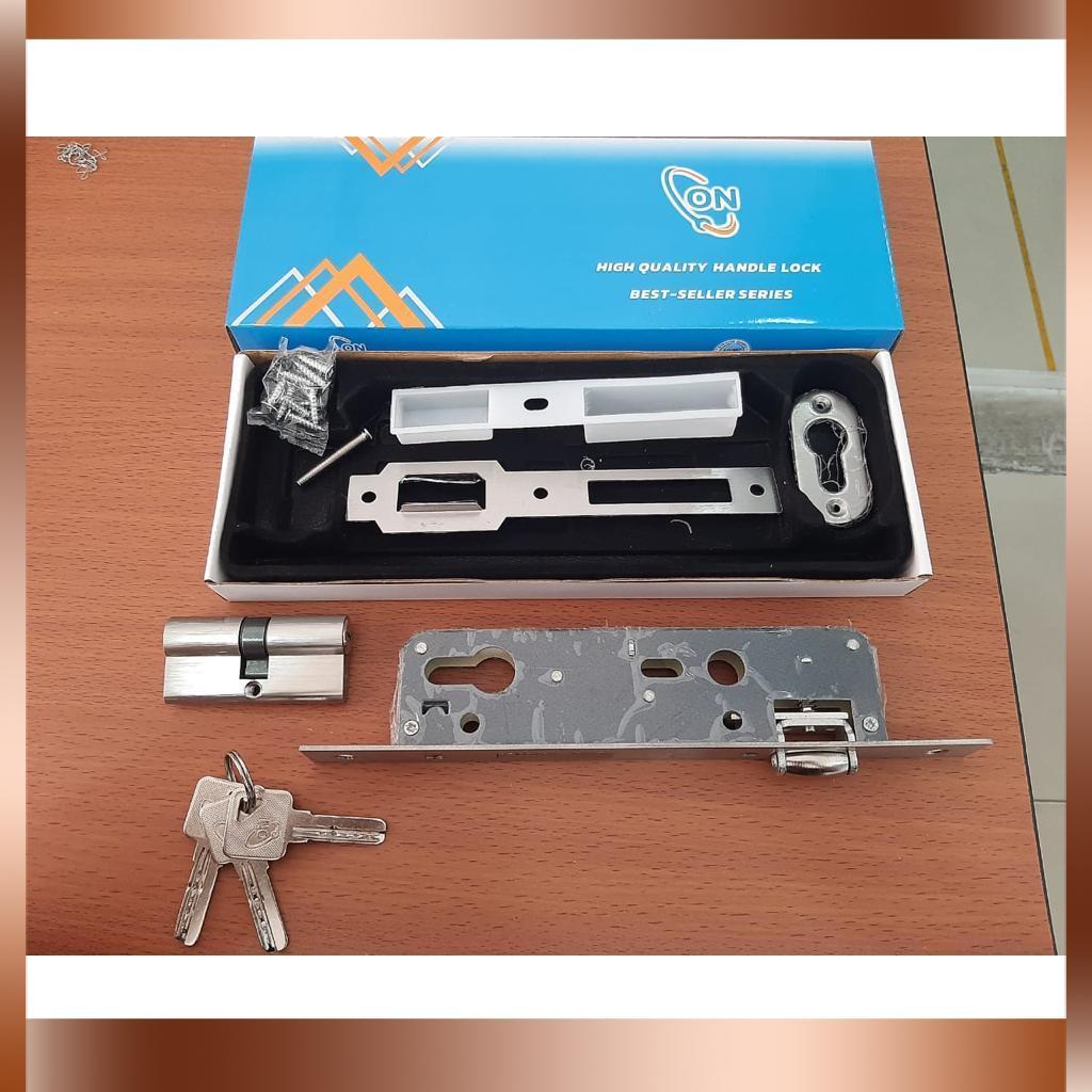 ON Kunci Bodi Pelor Pintu Aluminium ON - Body Pelor Pintu Alumunium / Kunci Pelor 30mm / Body Roller