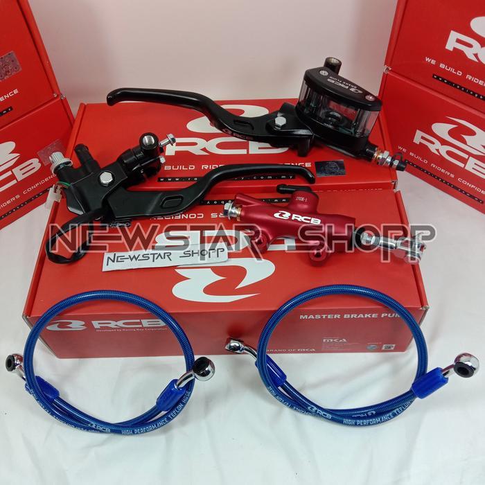 Paket Master Rem RCB E2/S1 14mm Ninja 250 R15 R25 CBR Vixion GSX Sonic  MerahSelangRCB