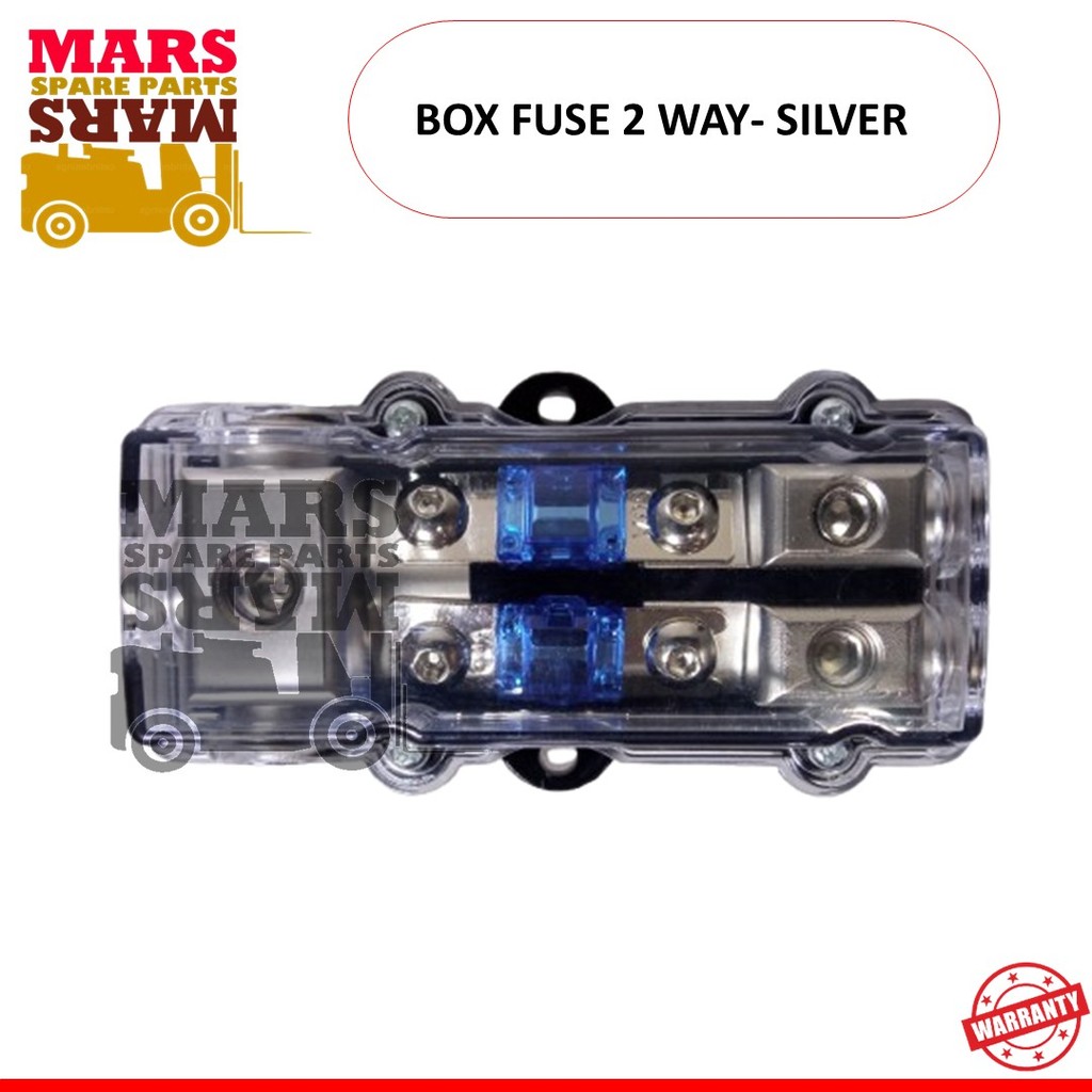 Fuse box 2 way Silver fuse holder MIDI fuse Box forklift
