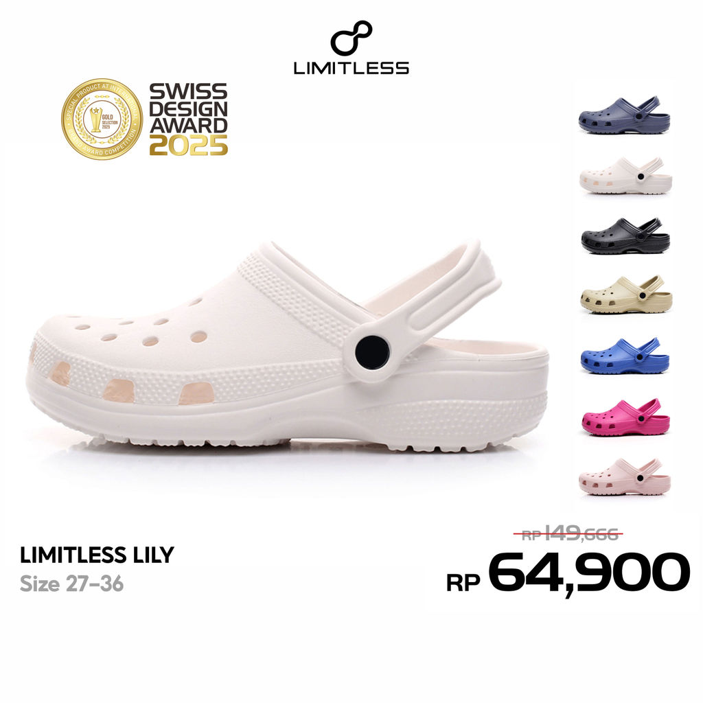 Limitless - Sendal Anak Cewek Unisex Baim Sandal Selop Anak Perempuan Kekinian LILY Eva Sandal Baim 