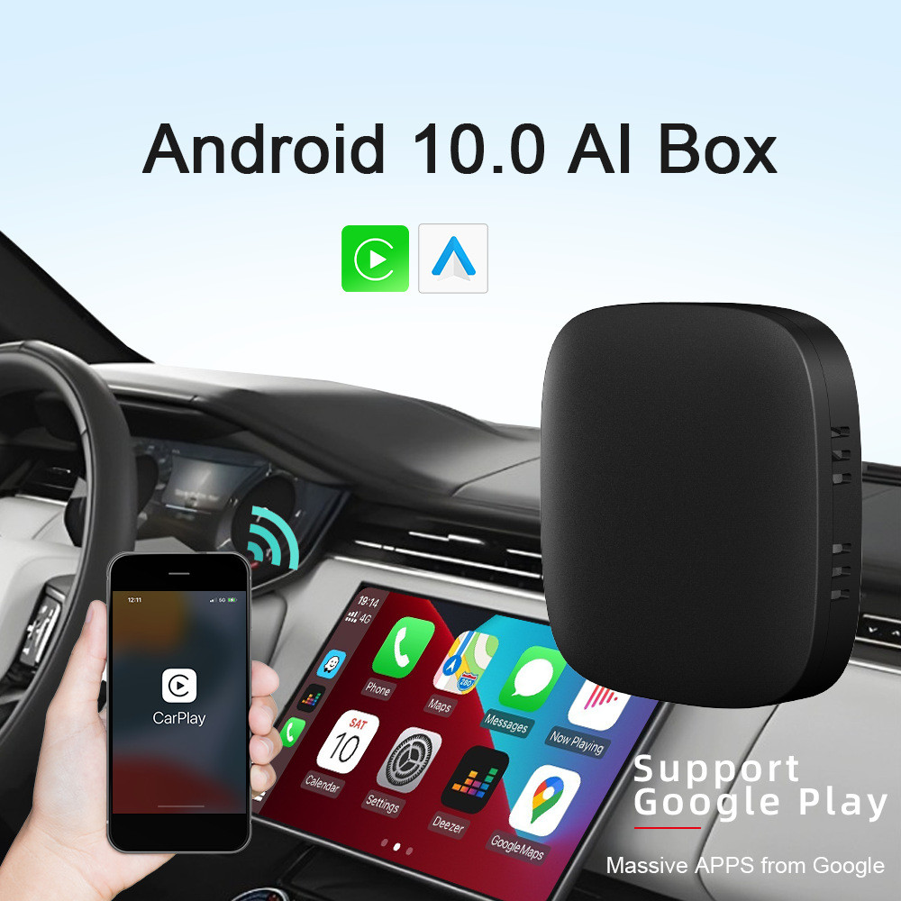 Android 10 Car AI Box Wireless Carplay Adapter Android Auto