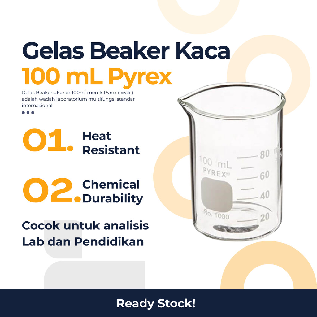 GELAS UKUR 100ML PYREX