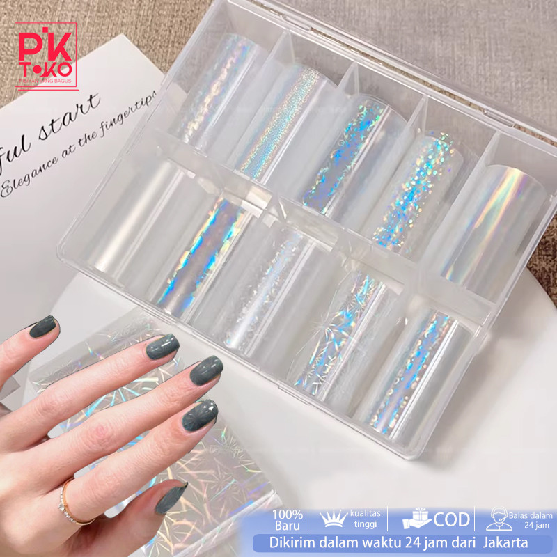 Kertas Transfer Kuku/Stiker Nail Art Transfer Foil/Nail Art Transfer Foil
